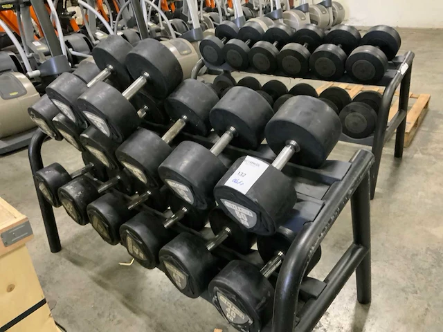 Sidea dumbell set pu 38 kg t/m 50kg krachtstation - afbeelding 1 van  5