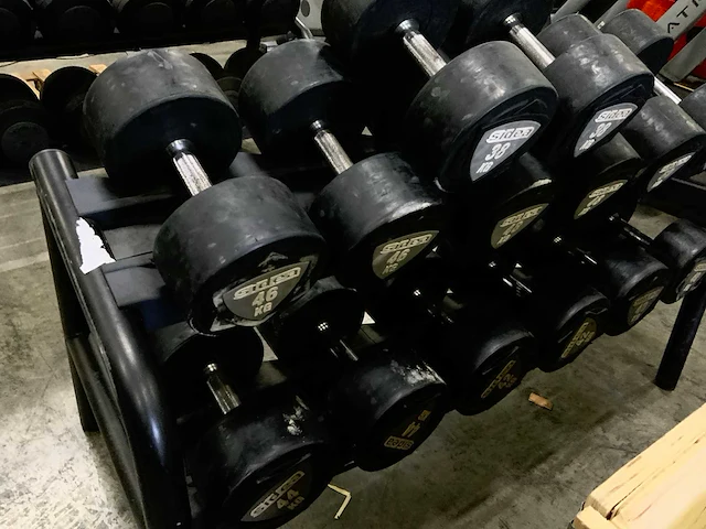 Sidea dumbell set pu 38 kg t/m 50kg krachtstation - afbeelding 4 van  5
