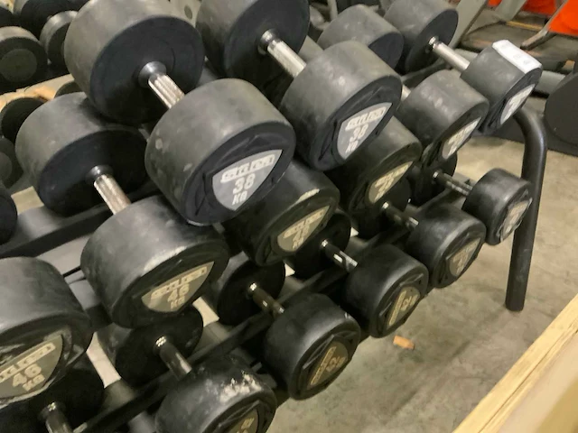 Sidea dumbell set pu 38 kg t/m 50kg krachtstation - afbeelding 5 van  5