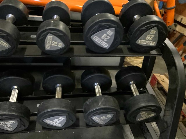 Sidea pu dumbbells 12kg t/m 30kg krachtstation - afbeelding 7 van  7