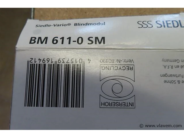 Siedle bm6110dg dummy module - afbeelding 2 van  3