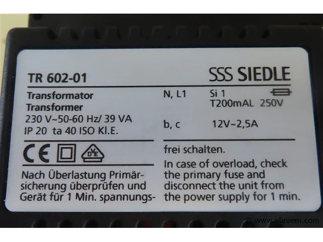 Siedle transformator, 3 stuks - afbeelding 2 van  3