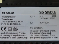 Siedle transformator, 3 stuks - afbeelding 2 van  3