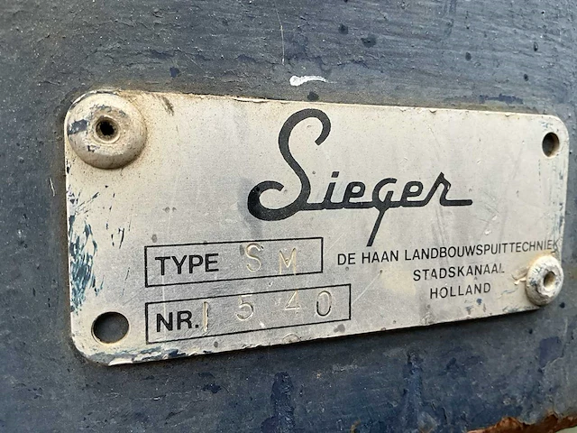Sieger sm gedragen veldspuit - afbeelding 2 van  10