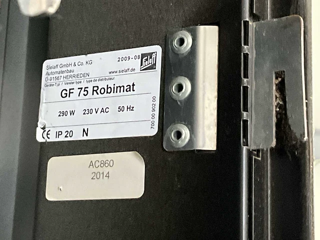 Sielaff robimat gf 75 verkoopautomaat dranken - afbeelding 18 van  19