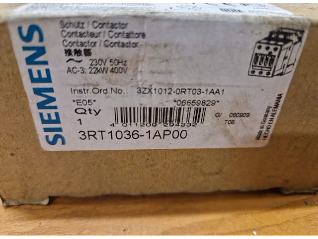 Siemens 3rt1036 magneetschakelaar - afbeelding 2 van  5