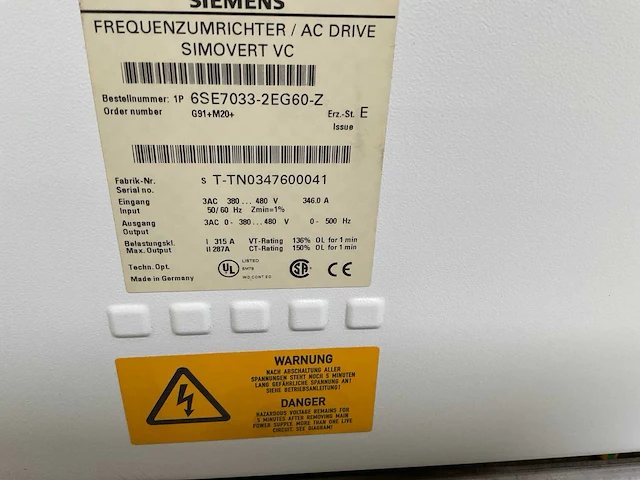 Siemens 6se7033-2eg60-z frequentieregelaar / ac drive - afbeelding 5 van  6