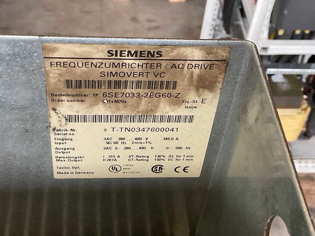 Siemens 6se7033-2eg60-z frequentieregelaar / ac drive - afbeelding 6 van  6