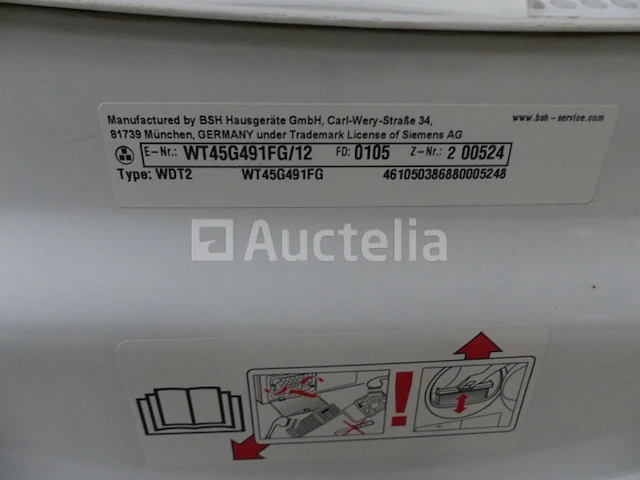 Siemens 9 kg condensdroger wt45g491fg - afbeelding 4 van  6
