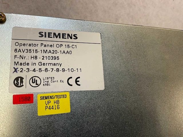 Siemens coros op15-c1 bedieningspaneel - afbeelding 7 van  7
