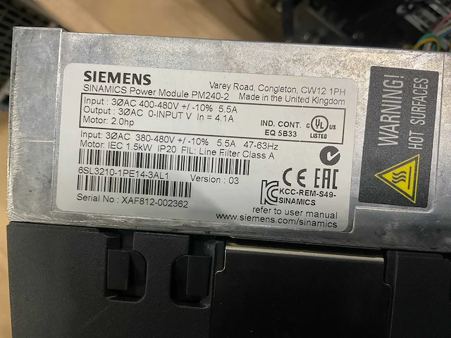 Siemens cu240e/2 control unit (2x) - afbeelding 4 van  4