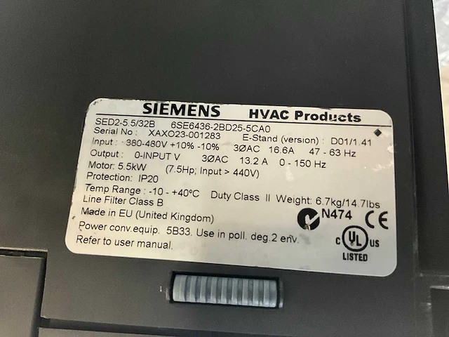 Siemens diverse frequentieregelaars (3x) - afbeelding 9 van  11