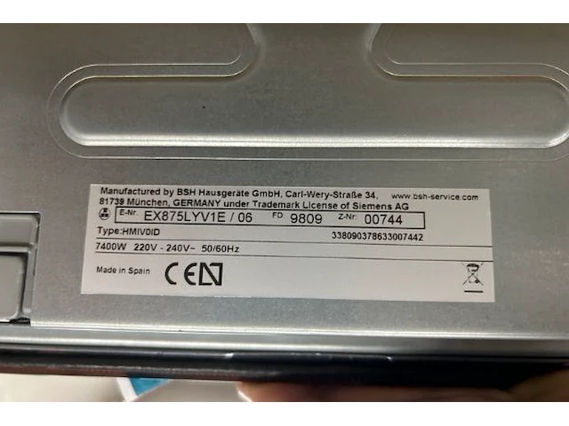 Siemens inductie kookplaat - afbeelding 3 van  6