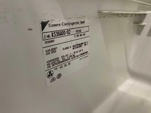 Siemens ks46w00 vriezer - afbeelding 8 van  8