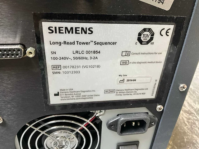 Siemens long-read tower sequencer - afbeelding 7 van  7