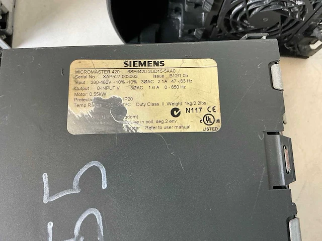 Siemens micromaster 420 frequentieregelaar (3x) - afbeelding 5 van  5