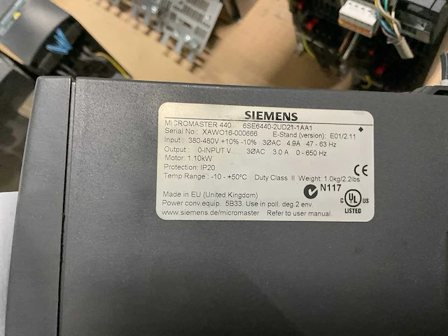 Siemens micromaster 440 frequentieregelaars (3x) - afbeelding 4 van  4