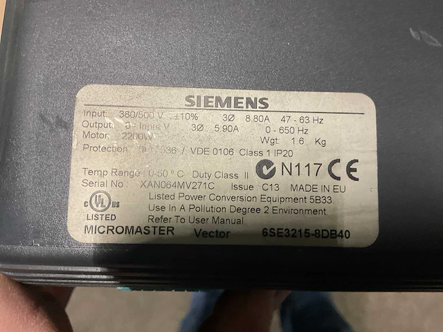 Siemens micromaster vector frequentieregelaar (2x) - afbeelding 3 van  3