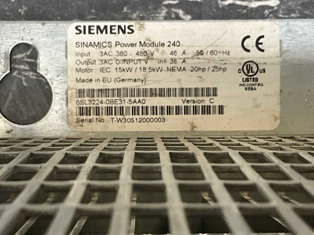 Siemens power module 240 frequentieregelaar - afbeelding 7 van  8