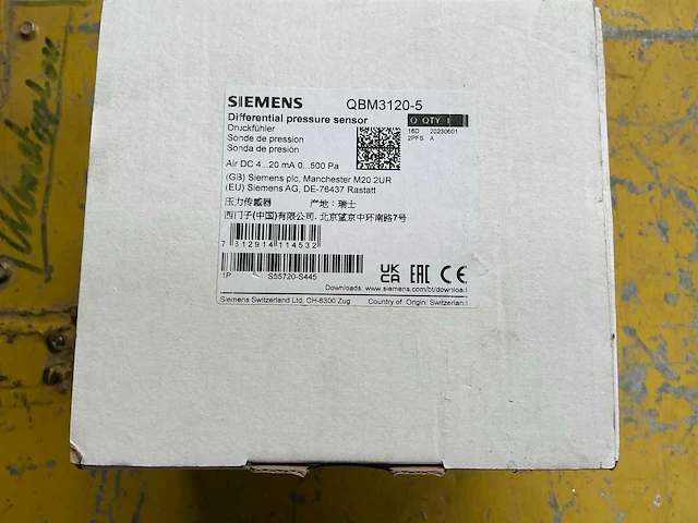 Siemens qbm3120-5 drukverschilopnemer (15x) - afbeelding 4 van  6