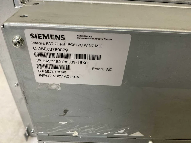 Siemens simatic hmi ipc677c touchpanel - afbeelding 7 van  7