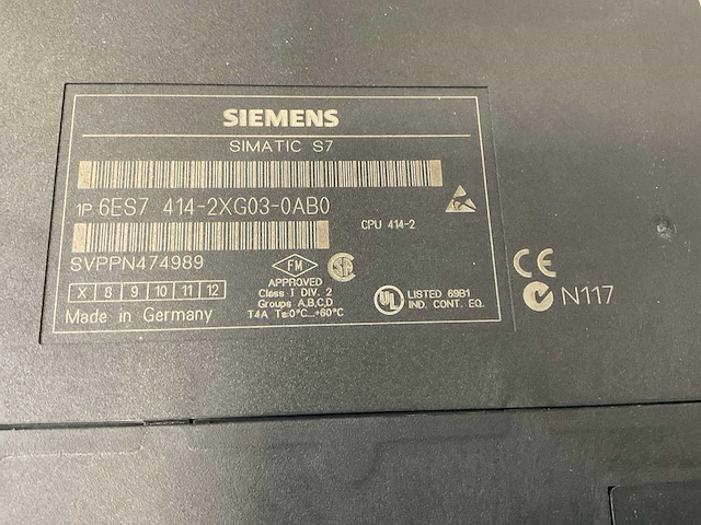Siemens simatic s7 6es7 414-2xg03-0ab0 processing unit - afbeelding 5 van  5