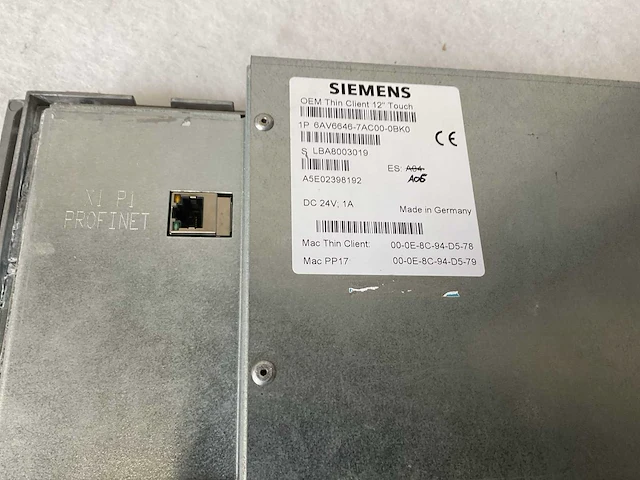 Siemens simatic thin client touchpanel - afbeelding 5 van  6