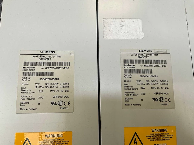 Siemens simovert 6se7016-2fb87-1fd0 drive (4x) - afbeelding 6 van  7