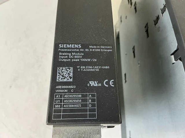 Siemens sinamics 6sl3100-1ae31-0ab0 braking module (2x) - afbeelding 6 van  7