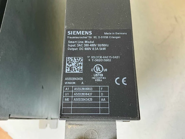 Siemens sinamics 6sl3130-6ae15-0ab1 smart line module (2x) - afbeelding 4 van  6