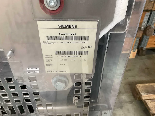 Siemens sinamics 6sl3330-6te41-7aa3 smart line module - afbeelding 8 van  9