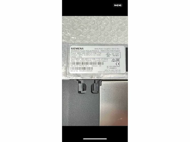 Siemens sinamics frequentieregelaar 2,2kw - afbeelding 5 van  11