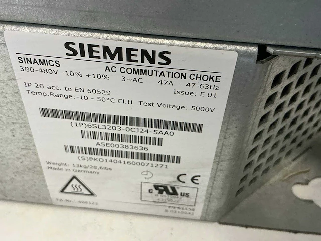 Siemens sinamics power module 240 6sl3224-0be31-5aa0 power module - afbeelding 6 van  6