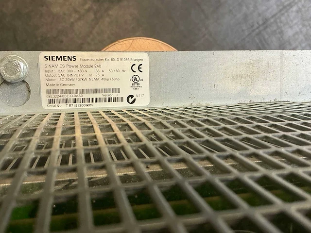 Siemens sinamics power module 240 6sl3224-0be33-0aa0 power module - afbeelding 6 van  6