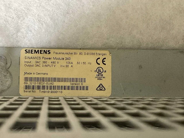 Siemens sinamics power module 340 power module - afbeelding 6 van  7