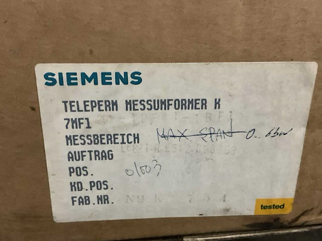 Siemens teleperm 7mf1 omvormer - afbeelding 3 van  3