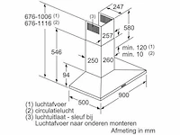 Siemens wandschouwkap 90 cm - afbeelding 3 van  3