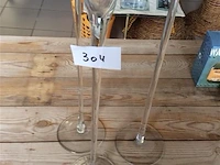 Sier 3 glazen rasteli - afbeelding 2 van  3
