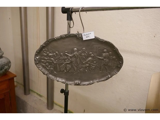 Sierbord in tin - afbeelding 1 van  1