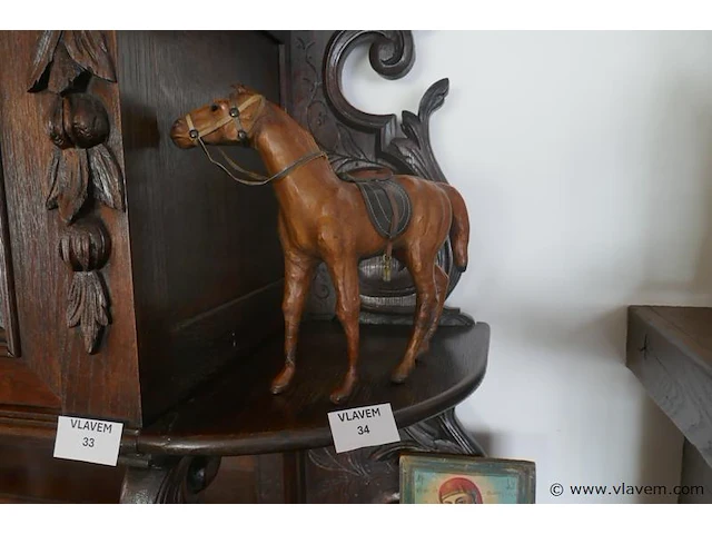 Sierpaard in leder - afbeelding 2 van  2