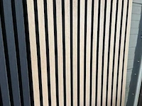 Sierstrip (10x) 3d akoestisch wandpaneel wit eiken 272x62x5cm - afbeelding 4 van  15