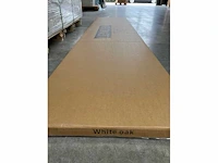 Sierstrip (10x) 3d akoestisch wandpaneel wit eiken 272x62x5cm - afbeelding 9 van  15