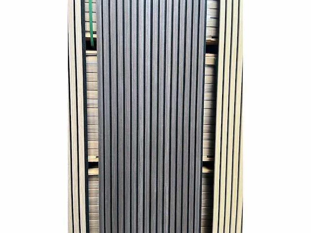 Sierstrip (10x) 3d akoestische wandpanelen ebbenhout eiken 2700x325x21mm - afbeelding 4 van  9