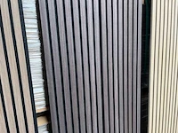 Sierstrip (10x) 3d akoestische wandpanelen ebbenhout eiken 2700x325x21mm - afbeelding 5 van  9