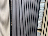 Sierstrip (10x) 3d akoestische wandpanelen ebbenhout eiken 2700x325x21mm - afbeelding 6 van  9