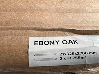 Sierstrip (20x) 3d akoestische wandpanelen ebbenhout eiken 2700x325x21mm - afbeelding 2 van  9