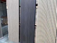 Sierstrip (20x) 3d akoestische wandpanelen ebbenhout eiken 2700x325x21mm - afbeelding 7 van  9