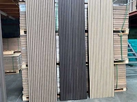 Sierstrip (36x) 3d akoestische wandpanelen bevroren walnoot 2700x325x21mm - afbeelding 1 van  9