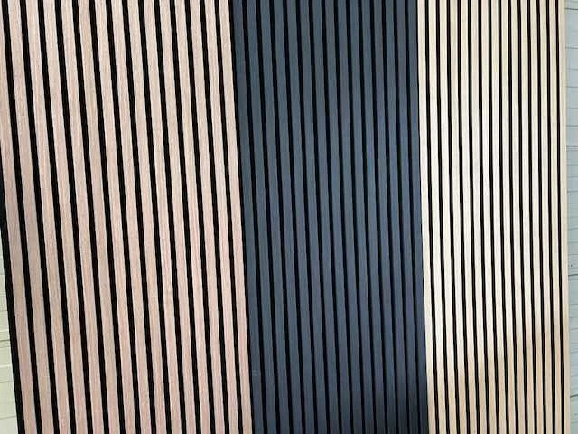 Sierstrip (5x) 3d akoestisch wandpaneel zwart 272x62x5cm - afbeelding 6 van  14