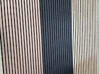 Sierstrip (5x) 3d akoestisch wandpaneel zwart 272x62x5cm - afbeelding 6 van  14